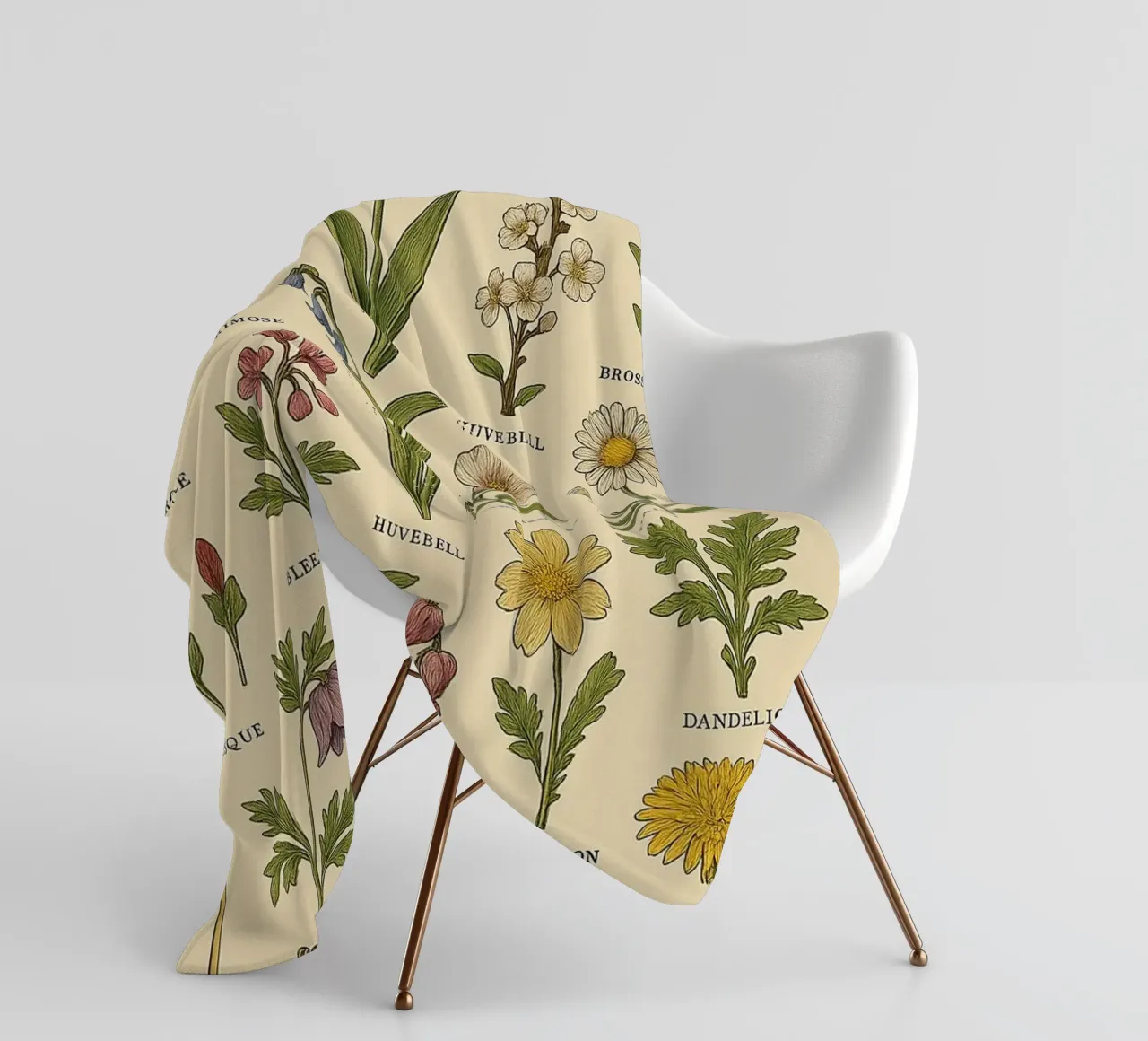 fiocco di neve primula tulipano brossemaeros coperta in pile da Graham Robertson