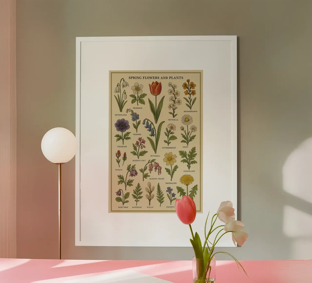 fiocco di neve primula tulipano brossemaeros carta hahnemühle da Graham Robertson