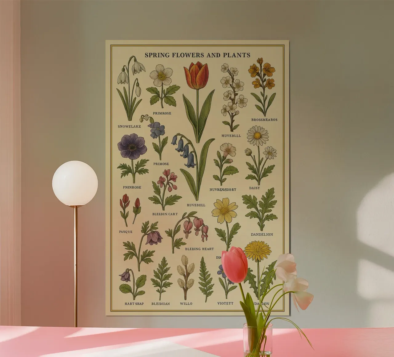 fiocco di neve primula tulipano brossemaeros carta hahnemühle da Graham Robertson