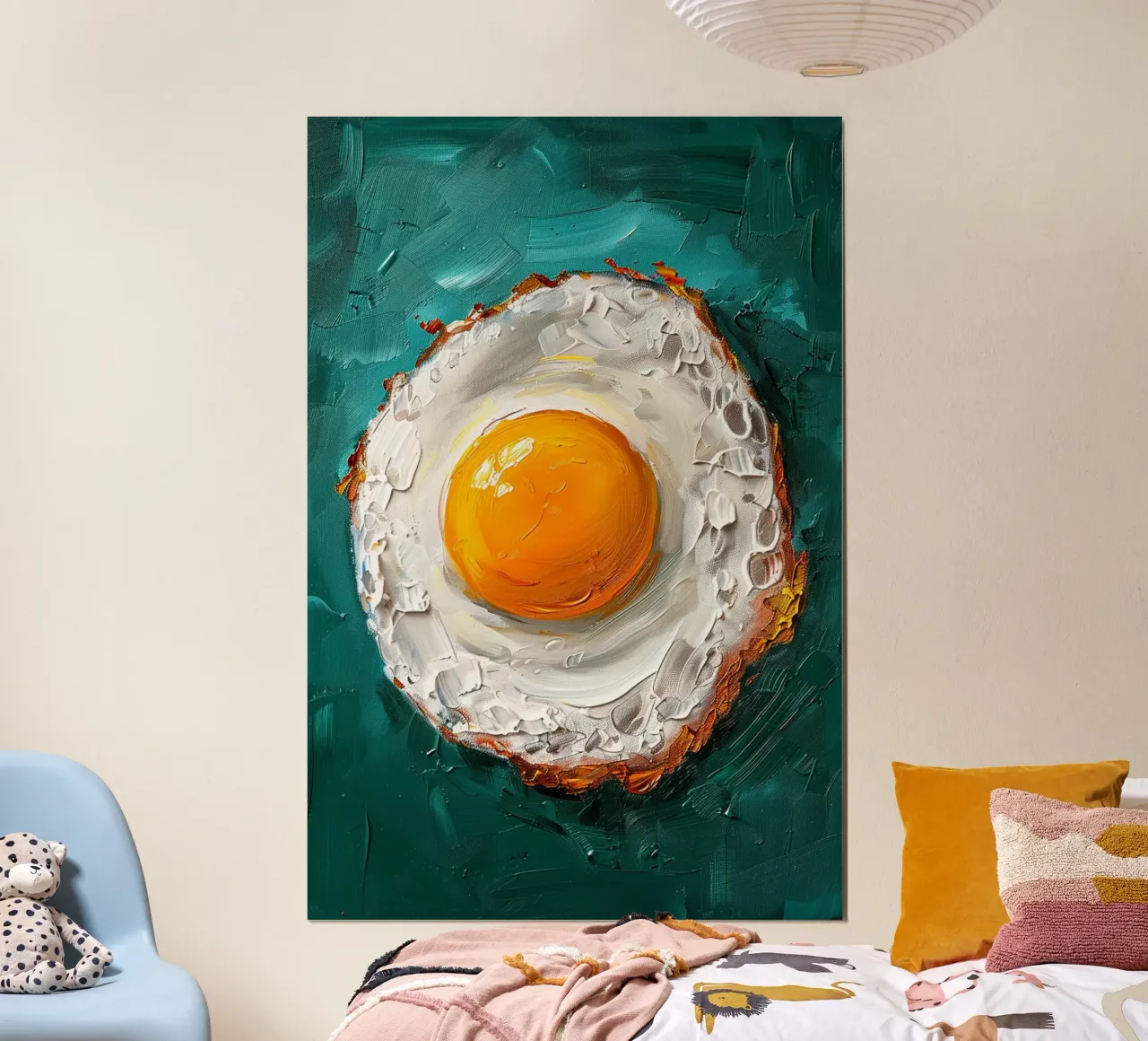 Golden Breakfast poster con telaio in alluminio da Mosaic Dialogue