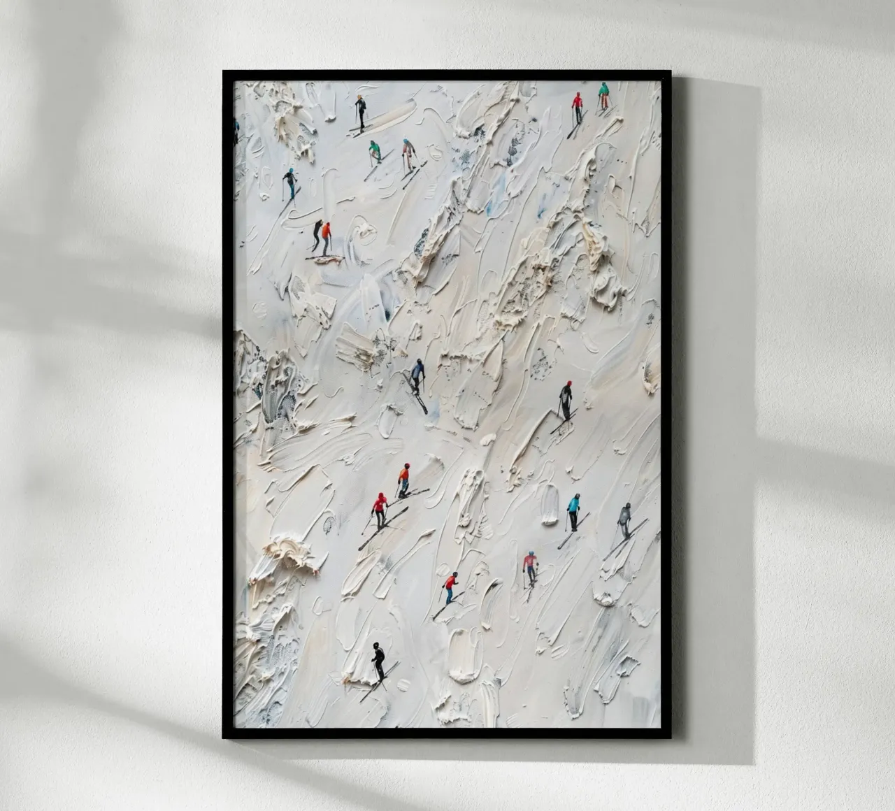 Mountain Rush poster with wooden frame by Mosaic Dialogue