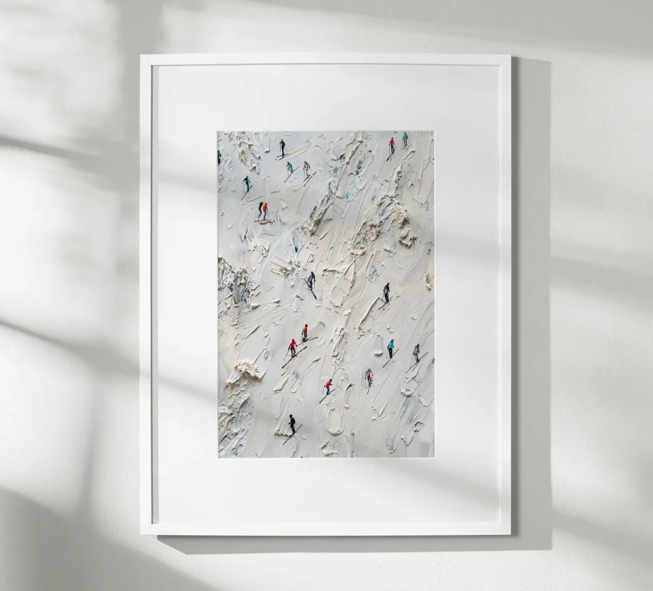 Mountain Rush poster with wooden frame by Mosaic Dialogue