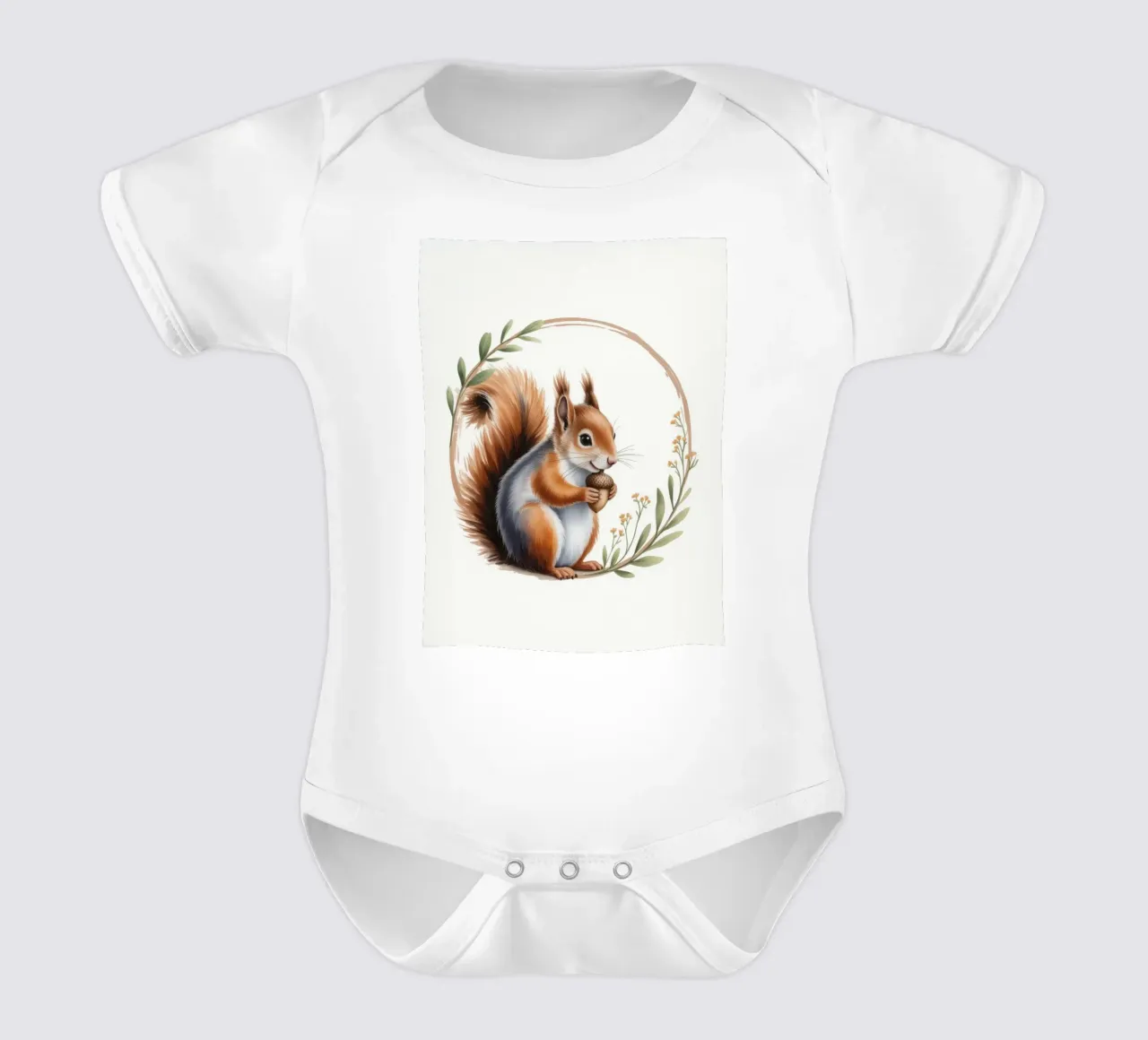 Max the Little Sqirrel body neonato maniche corte da Klitzeklein