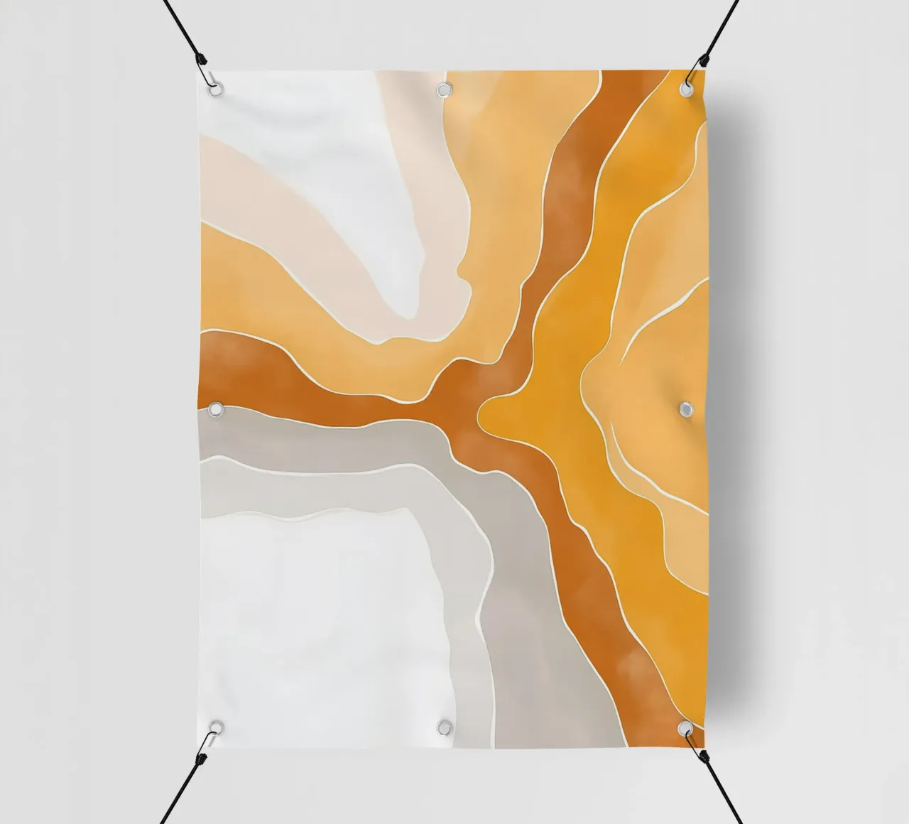 Marrone astratto telo in pvc da Pictura