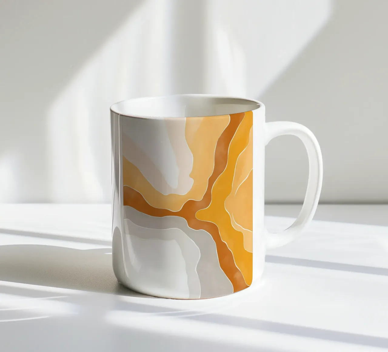 Marrone astratto tazza in ceramica da Pictura