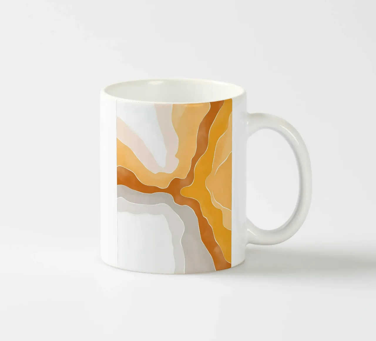 Marrone astratto tazza in ceramica da Pictura
