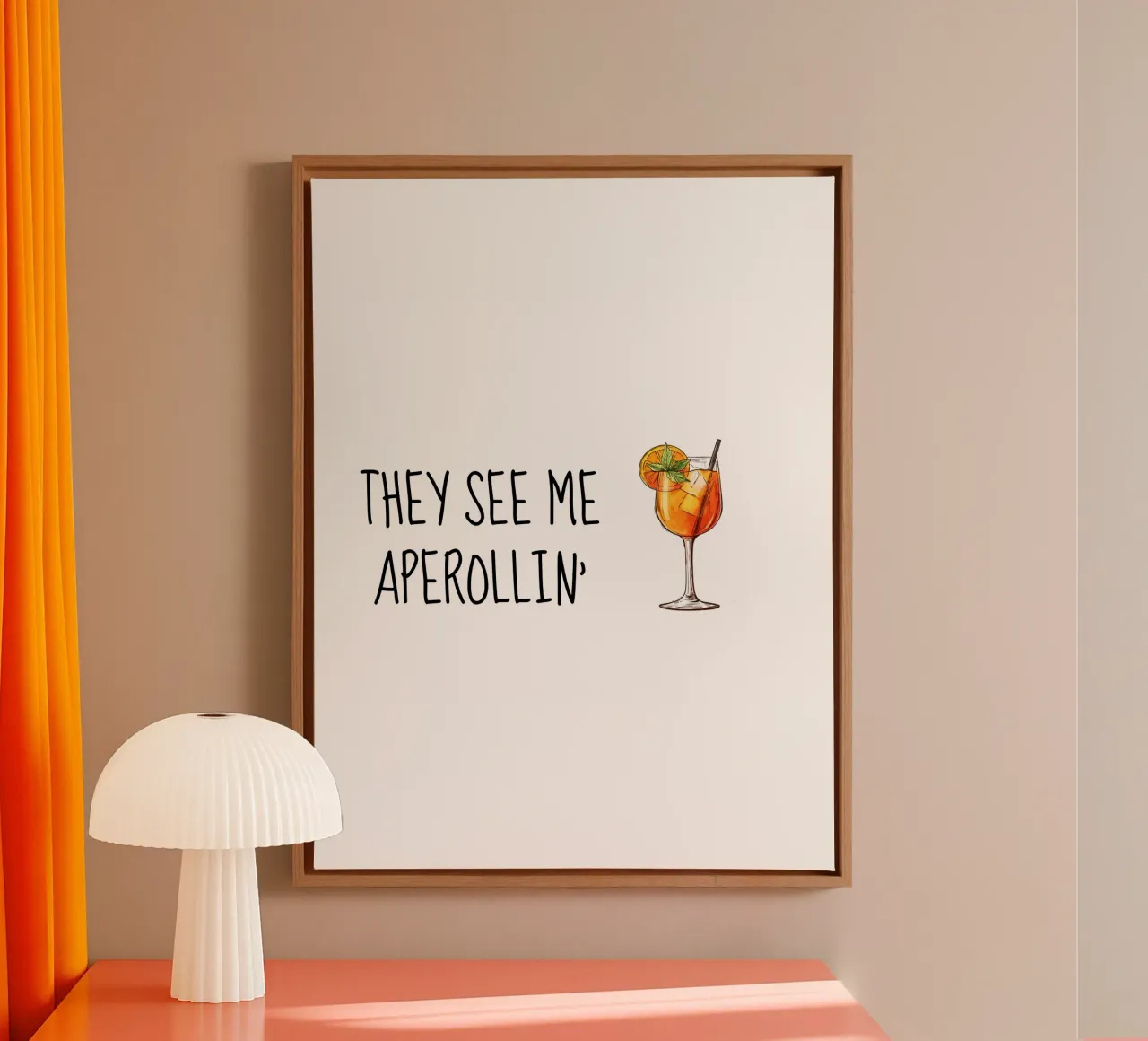 Aperollin' tela con Cornice a cassetta da Gift Ideas