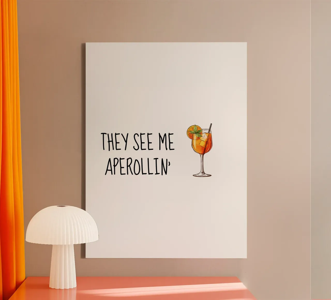 Aperollin' tela con Cornice a cassetta da Gift Ideas