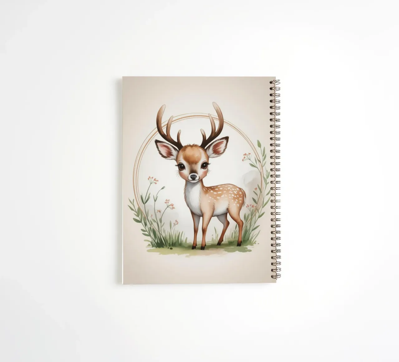 Hazel the Little Deer spiral notebook by Klitzeklein