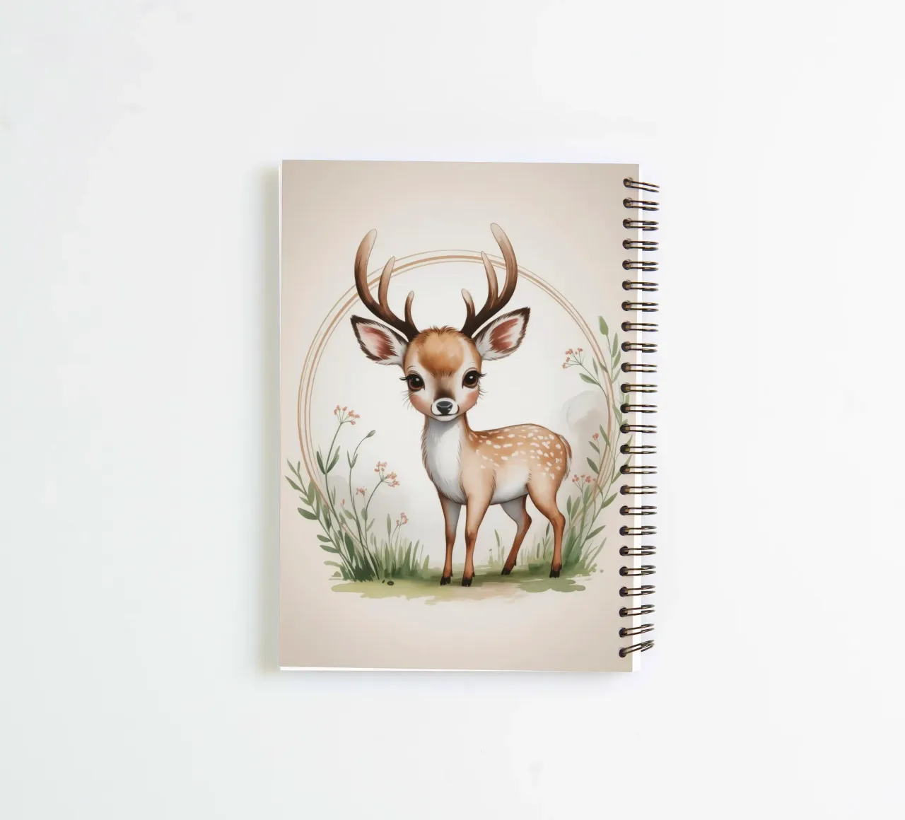 Hazel the Little Deer spiral notebook by Klitzeklein