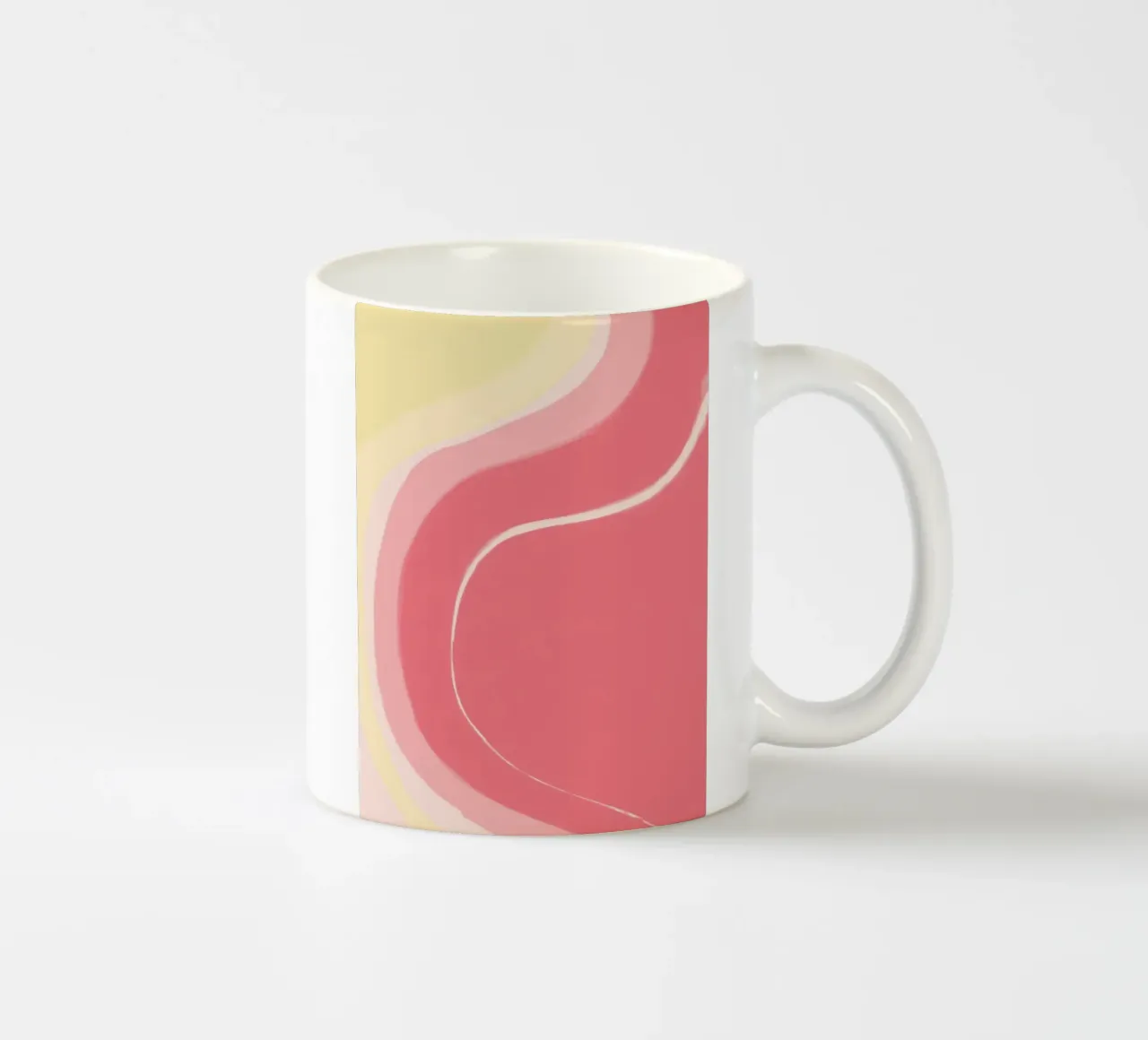 Rosa e giallo tazza in ceramica da Pictura