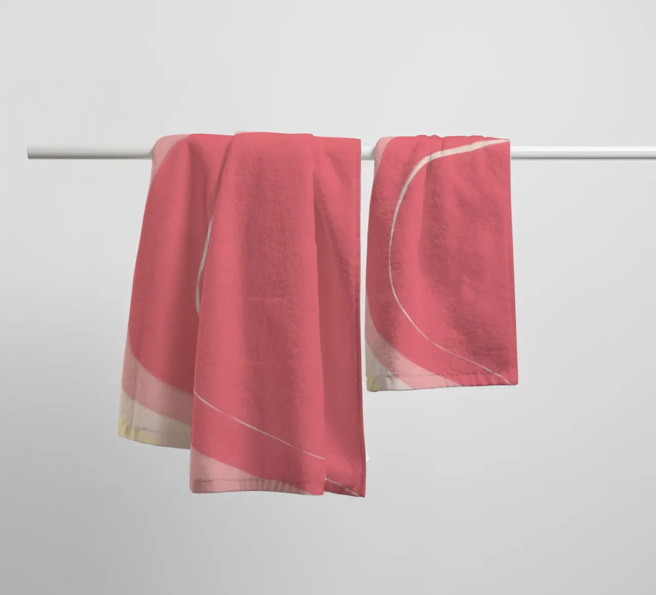 Rose et jaune serviette de bain de Pictura