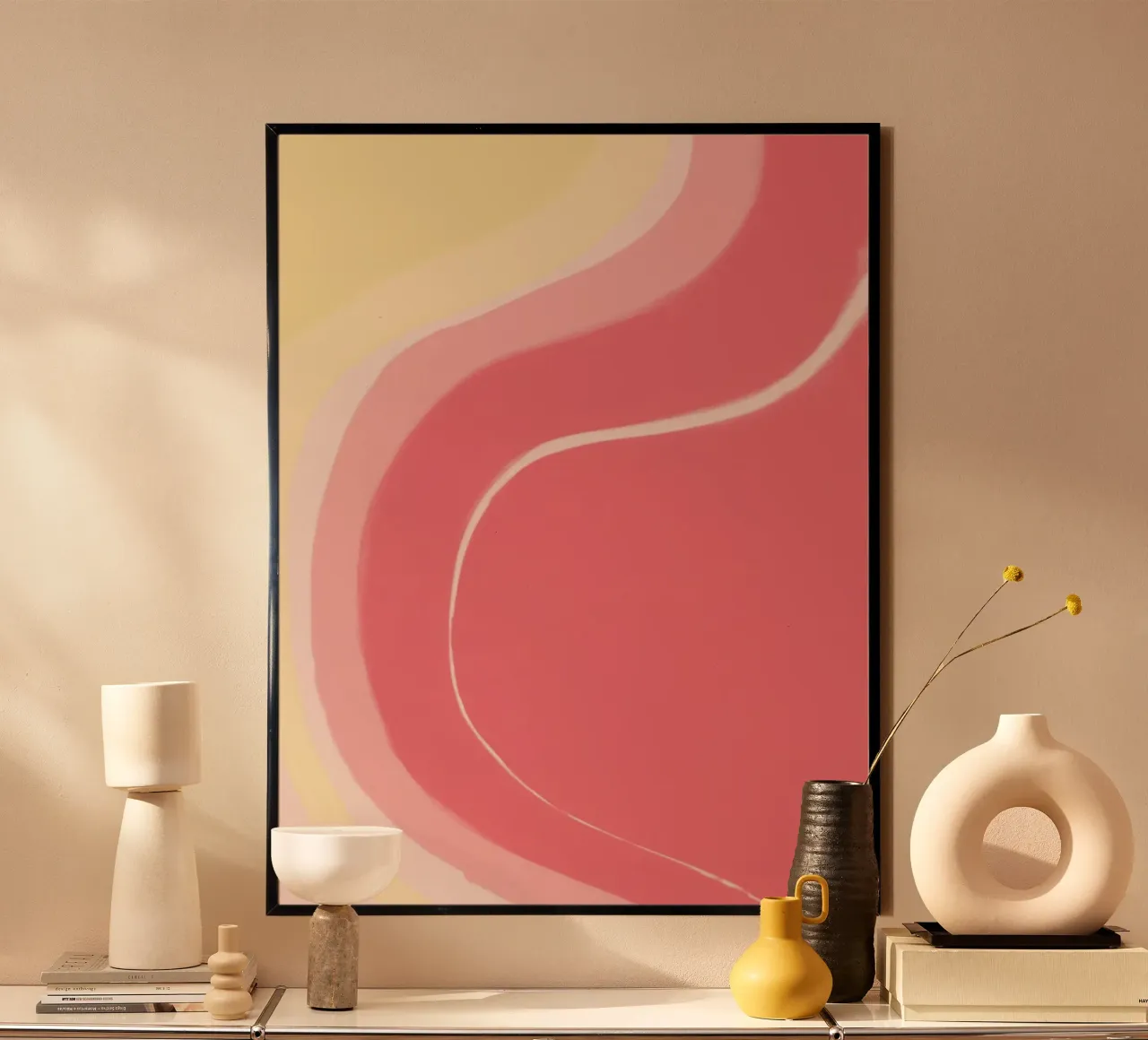 Rosa e giallo poster da Pictura