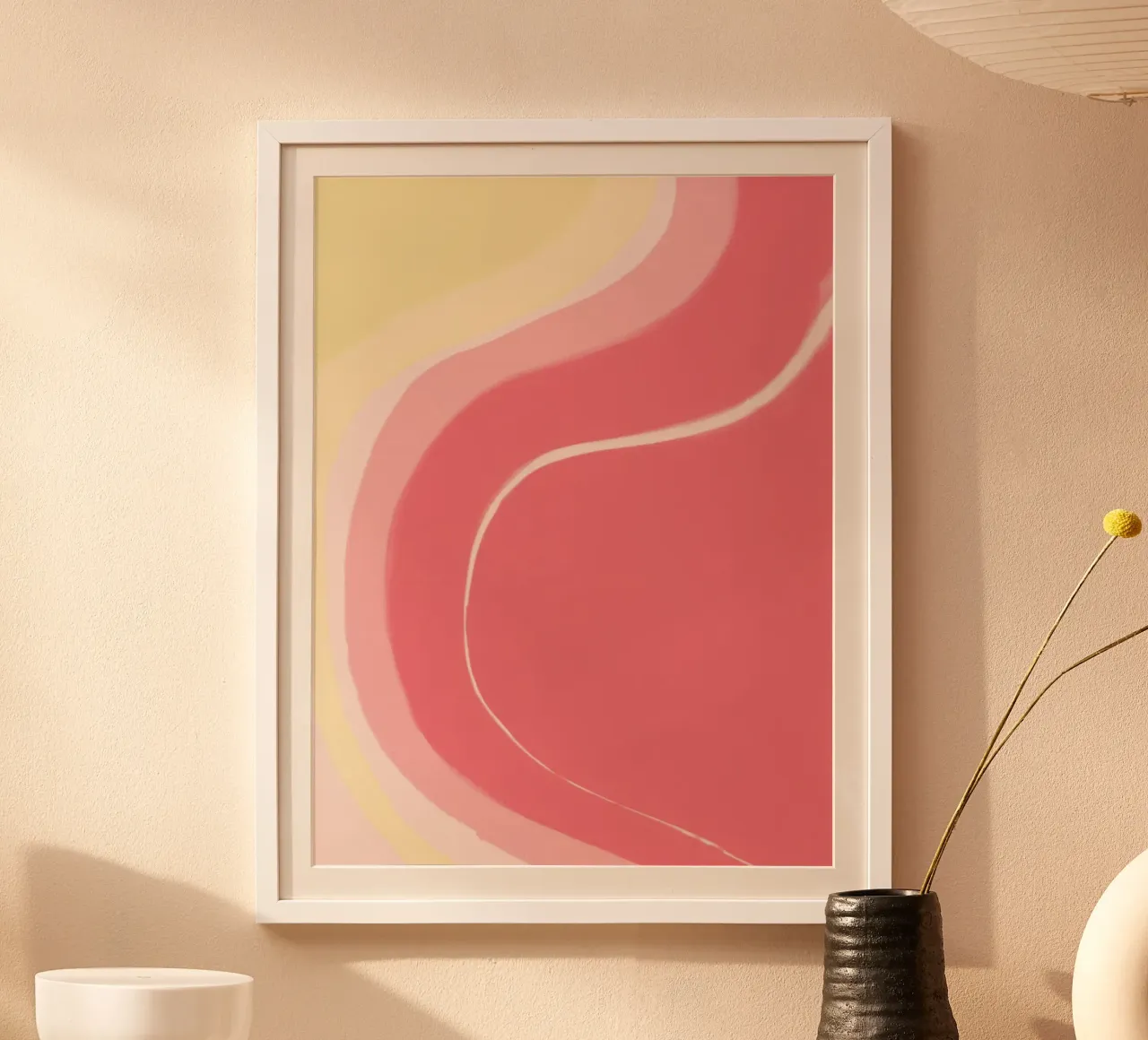 Rosa e giallo poster da Pictura