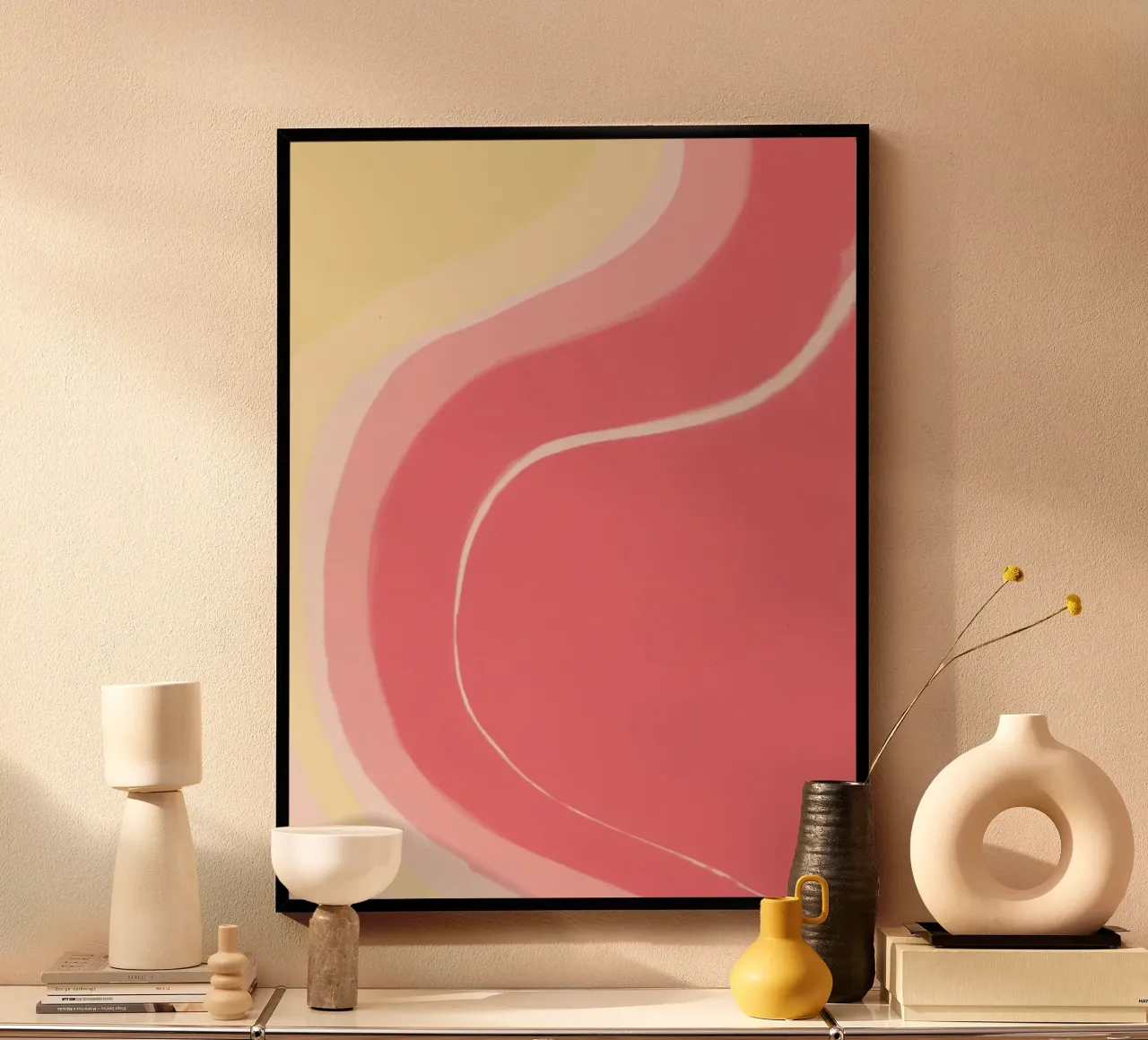 Rosa e giallo poster da Pictura