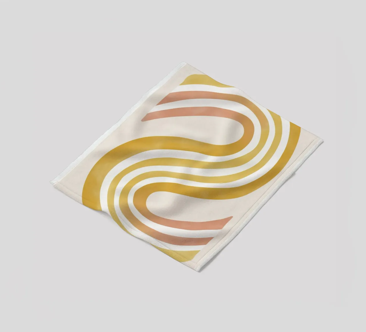 Abstract in soft colors fleece blanket by Pictura
