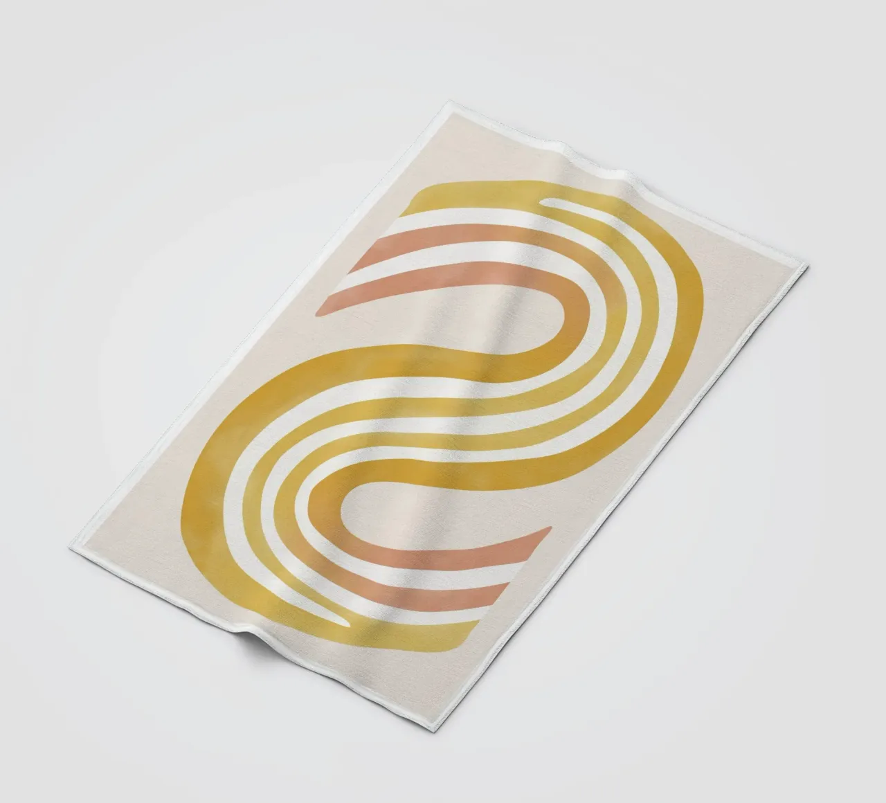 Abstract in soft colors fleece blanket by Pictura