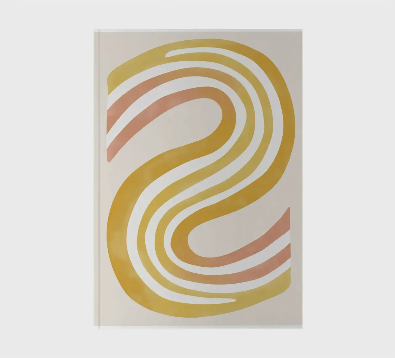 Abstract in soft colors notebook by Pictura