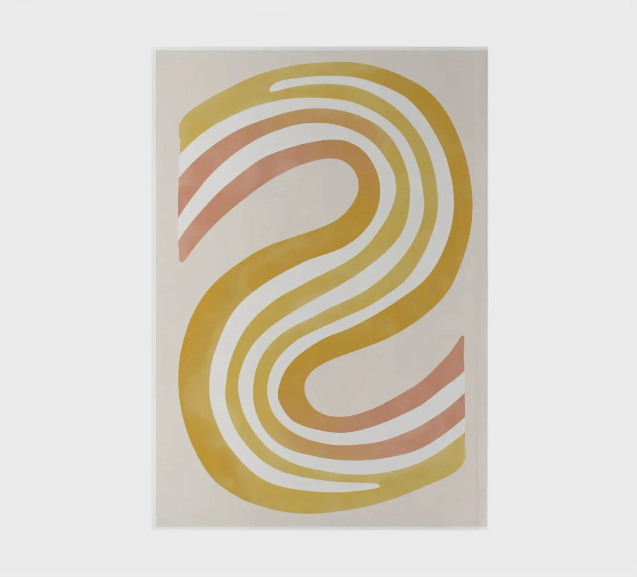 Abstract in soft colors notebook by Pictura