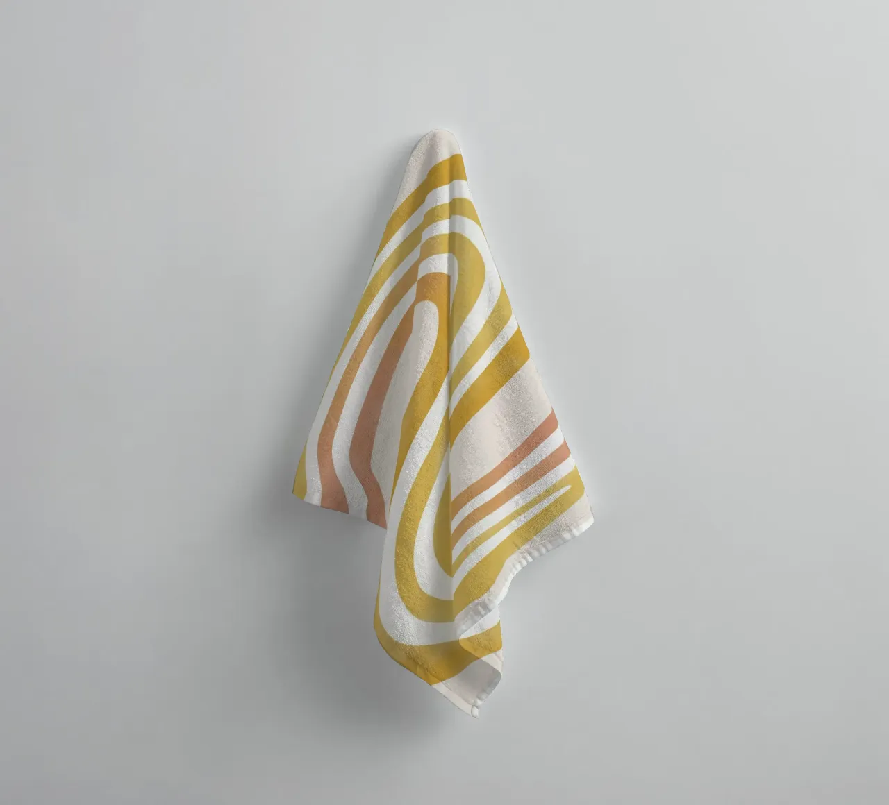 Abstract in soft colors towel by Pictura