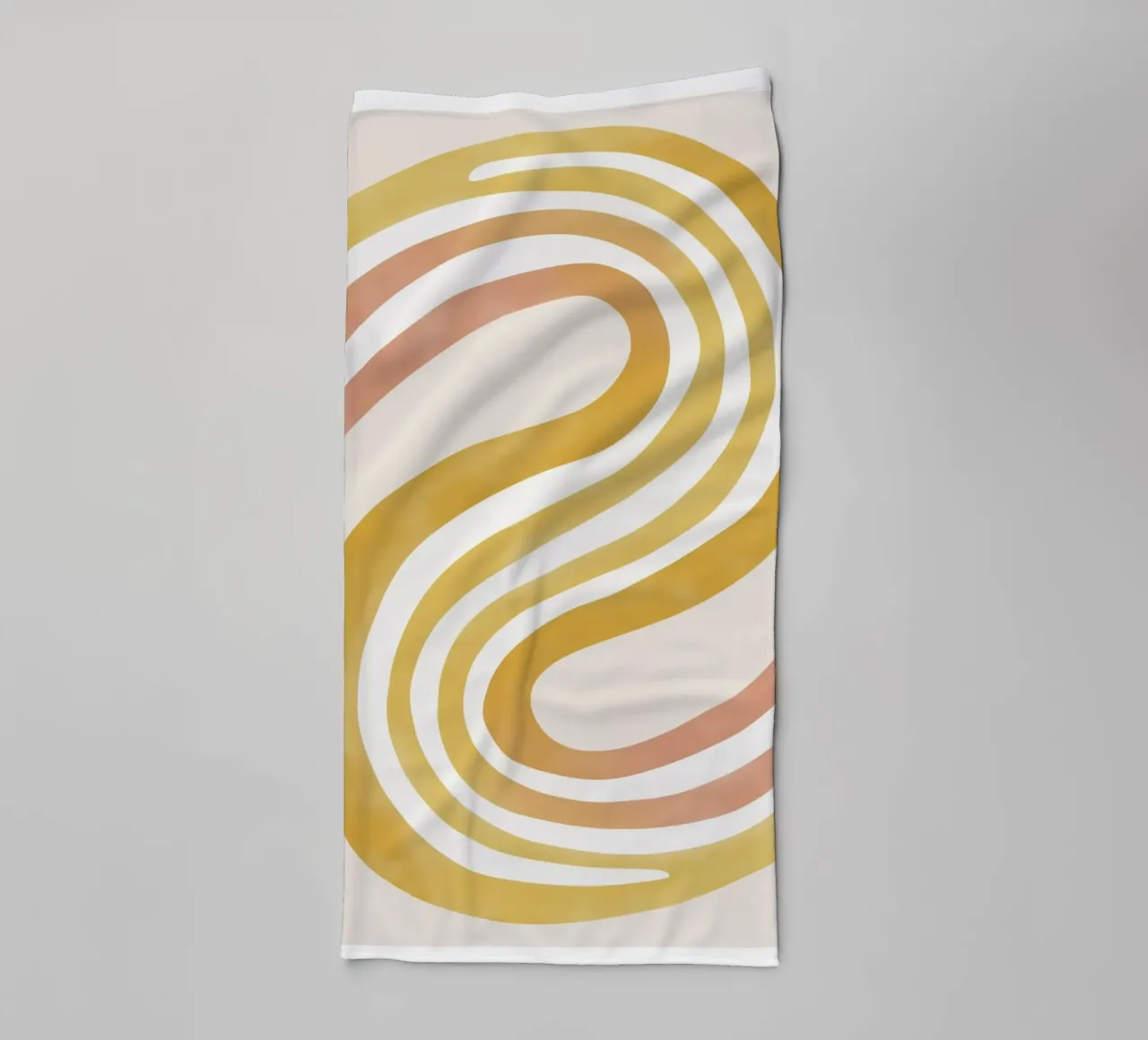 Abstract in soft colors towel by Pictura