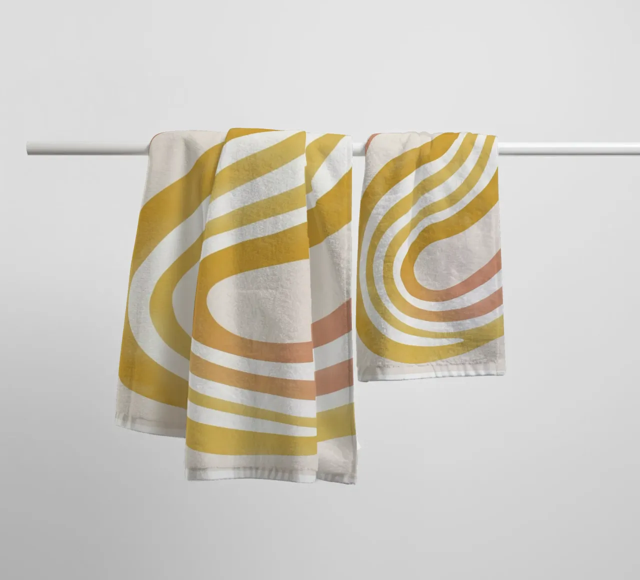 Abstract in soft colors towel by Pictura