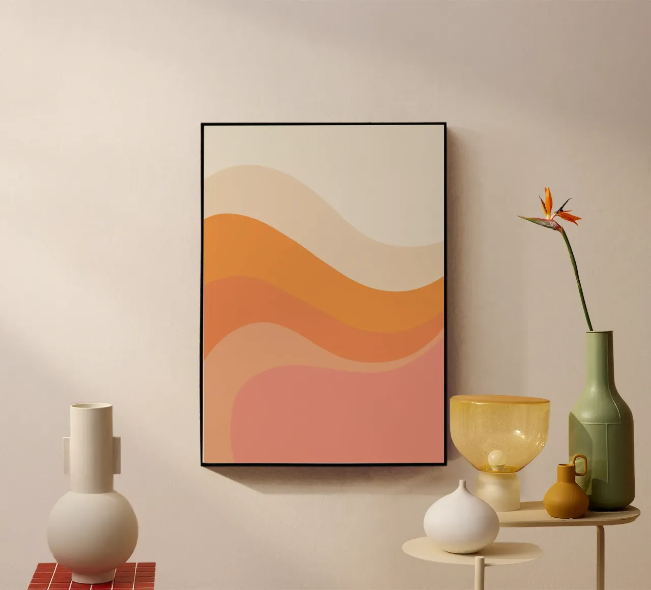 Breathe in Peach plexiglass da Madame Andia