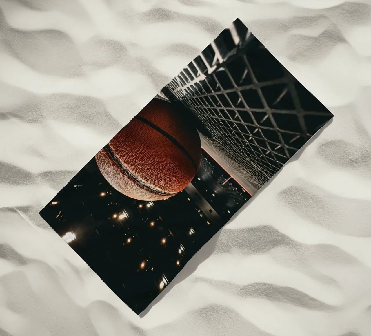 Basketball beach towel by Jonas Klein
