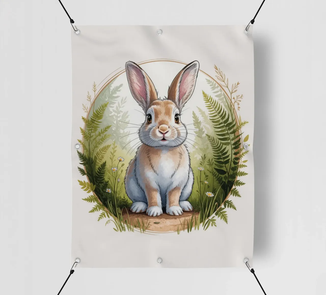 Hoppel the Little Rabbit telo in pvc da Klitzeklein