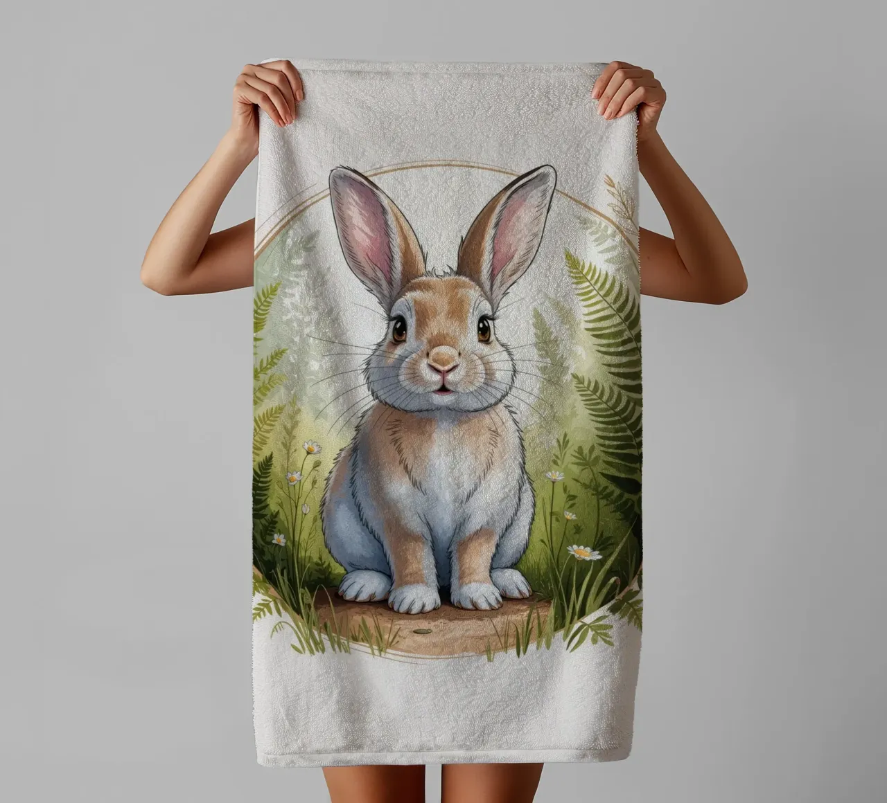 Hoppel the Little Rabbit asciugamano da bagno da Klitzeklein
