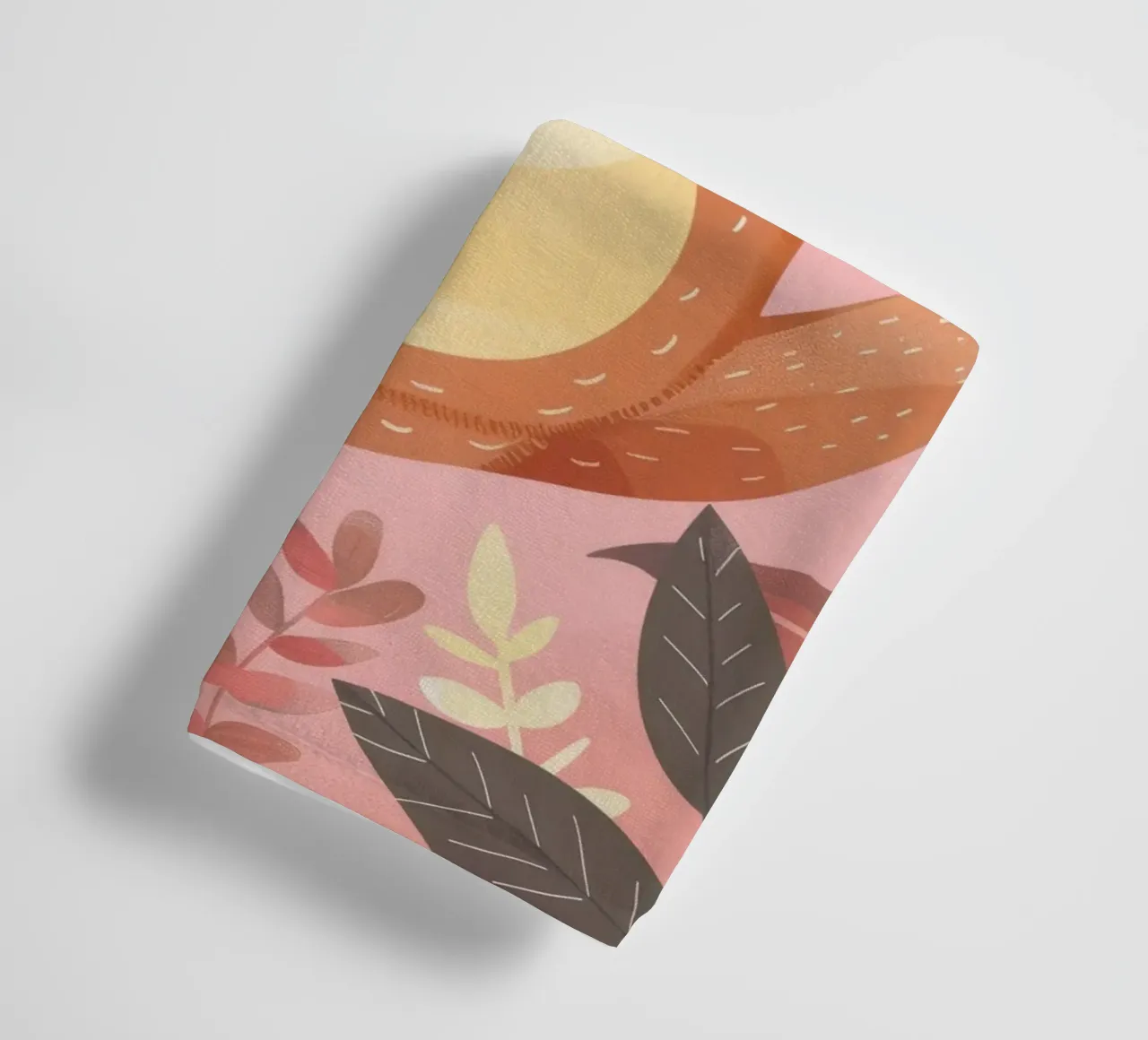 Bradipo appeso a un ramo in un ambiente tropicale con colore asciugamano da bagno da DesignDoodle