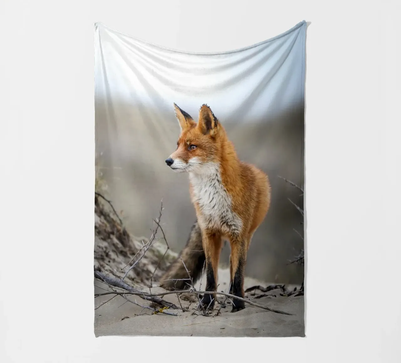 Rotfuchs Fleecedecke von Tom's Wildlife