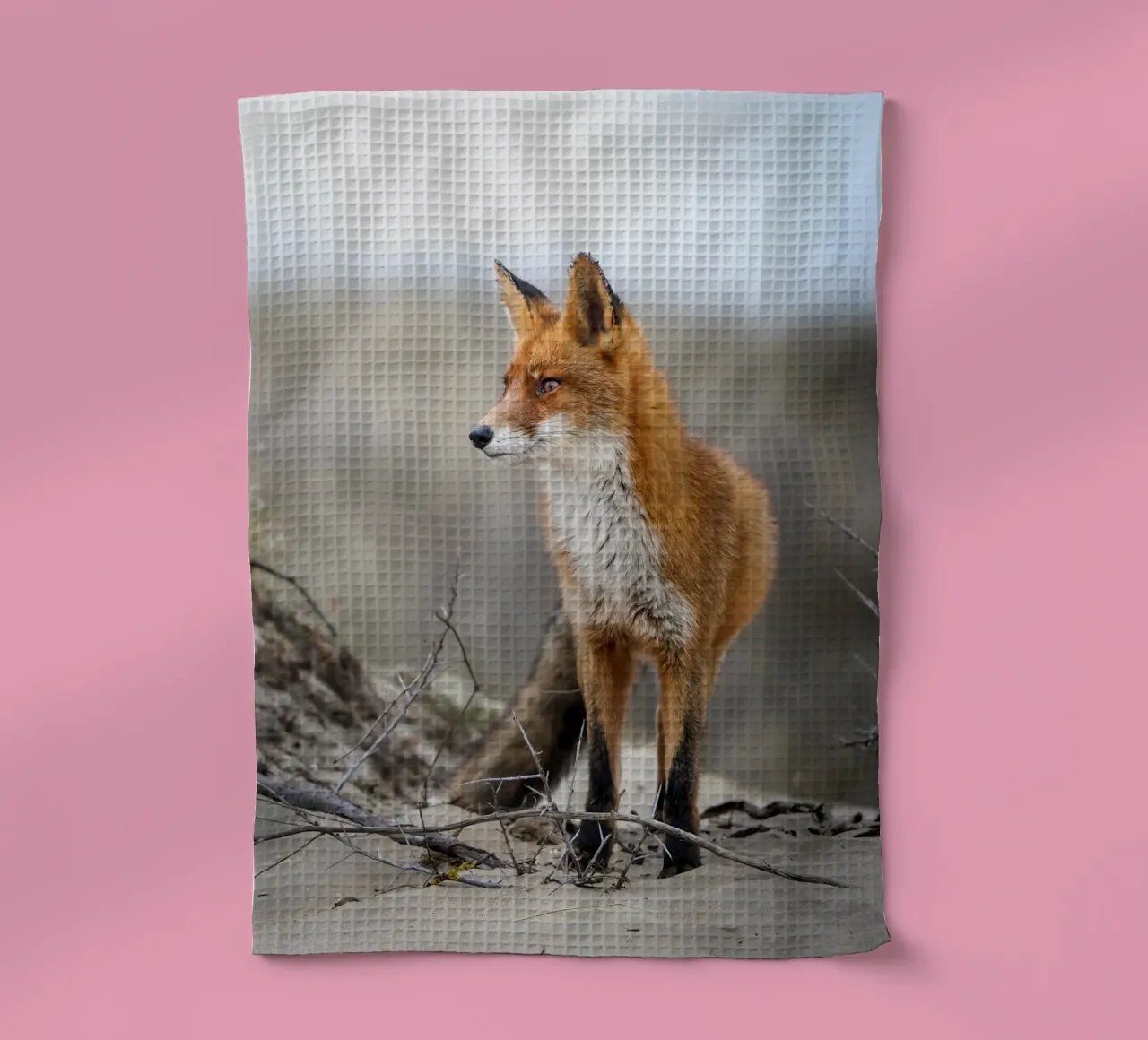 Rotfuchs Geschirrtuch von Tom's Wildlife