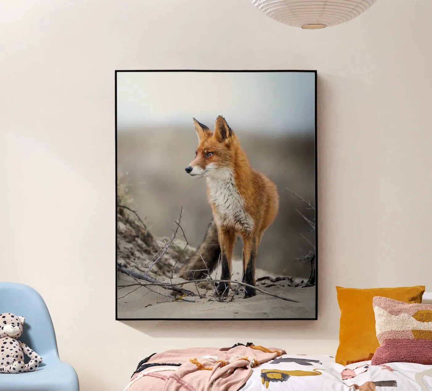 Red fox acrylic glass by Tom's Wildlife
