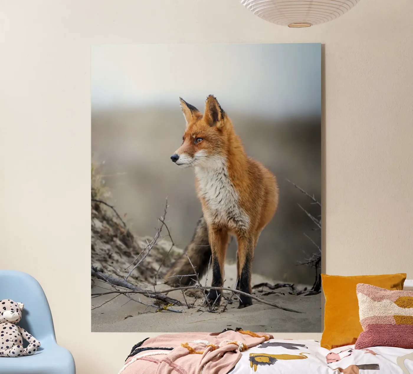 Red fox acrylic glass by Tom's Wildlife