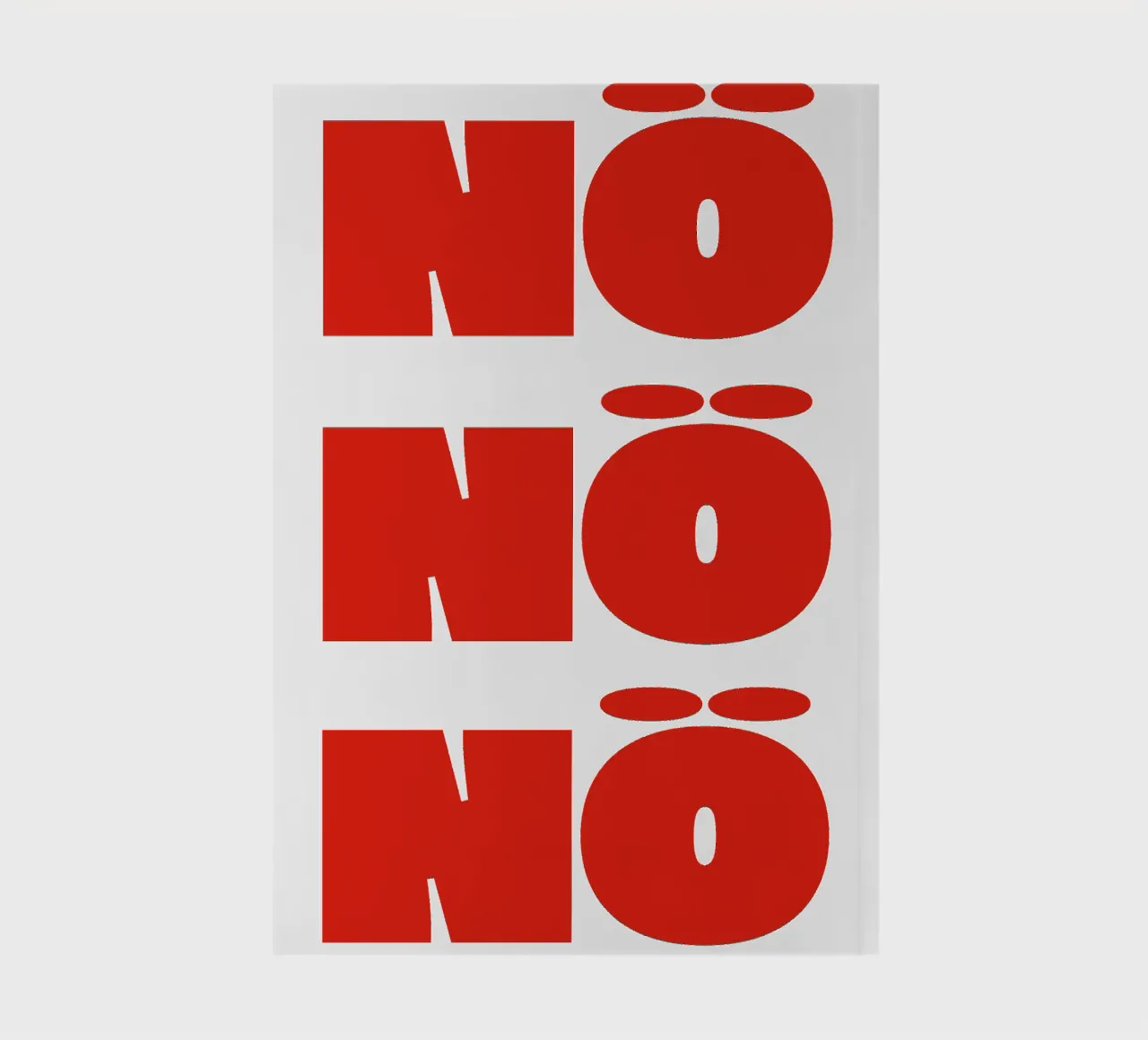 Nope notebook by Flo Klein