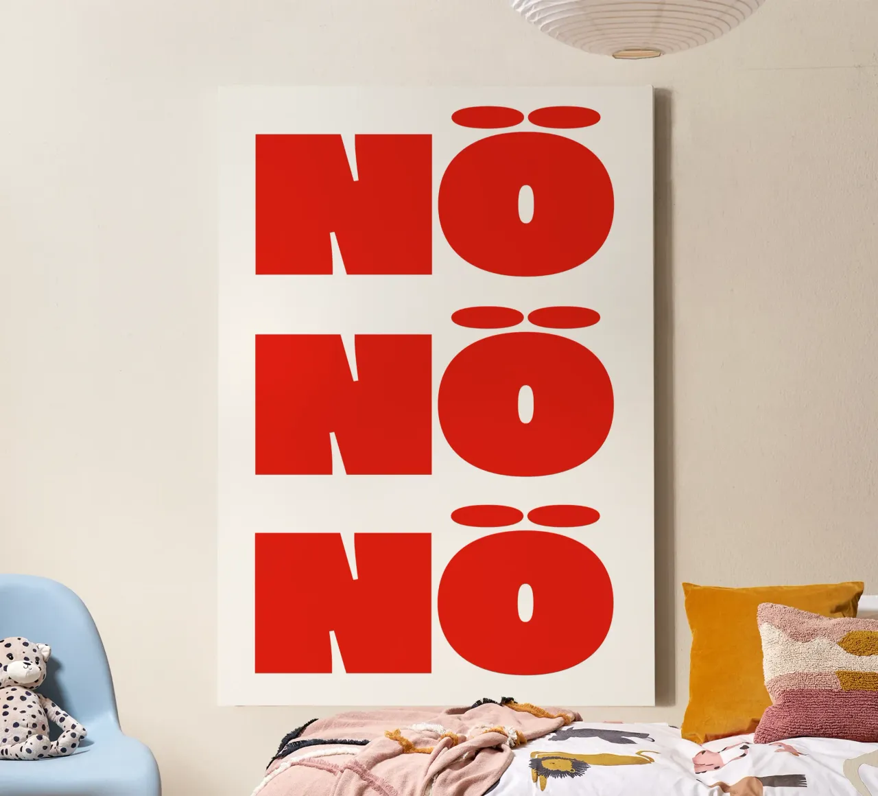 Nope canvas by Flo Klein