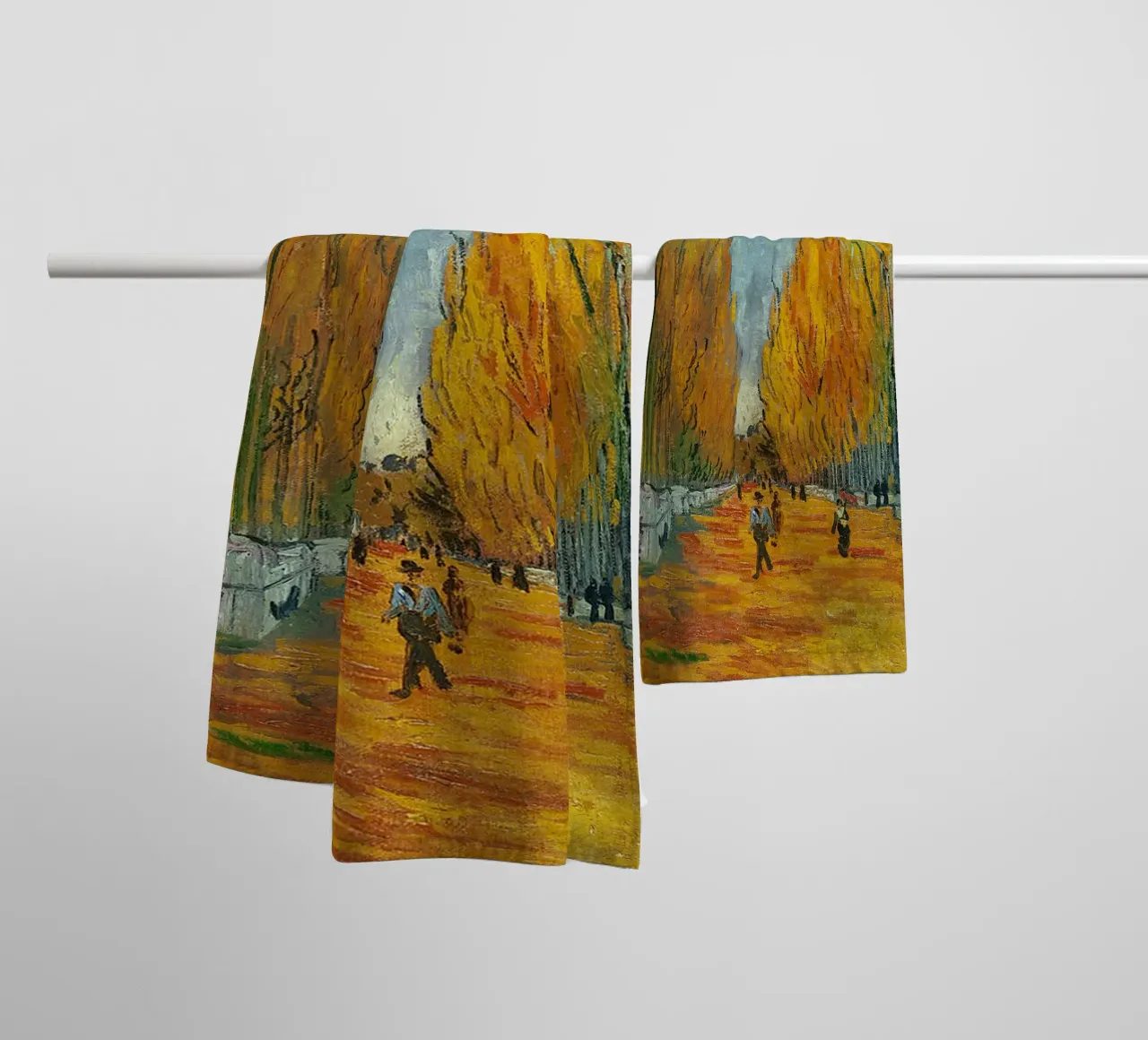 L'Allee des Alyscamps Arles asciugamano da bagno da ValerieArt