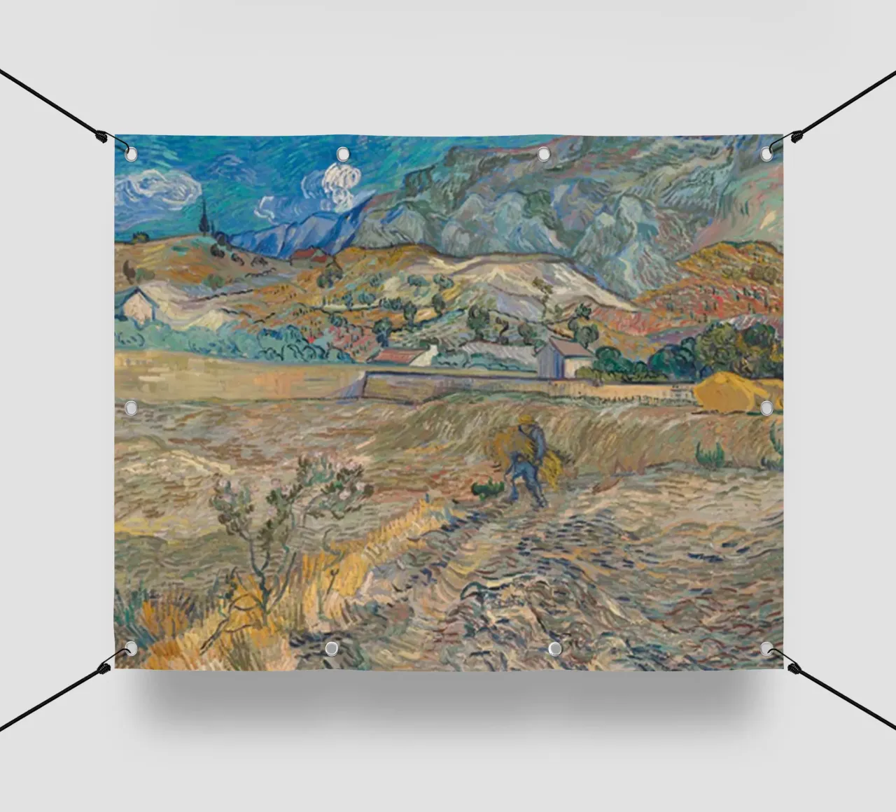 Paesaggio a Saint Re 1889 telo in pvc da ValerieArt