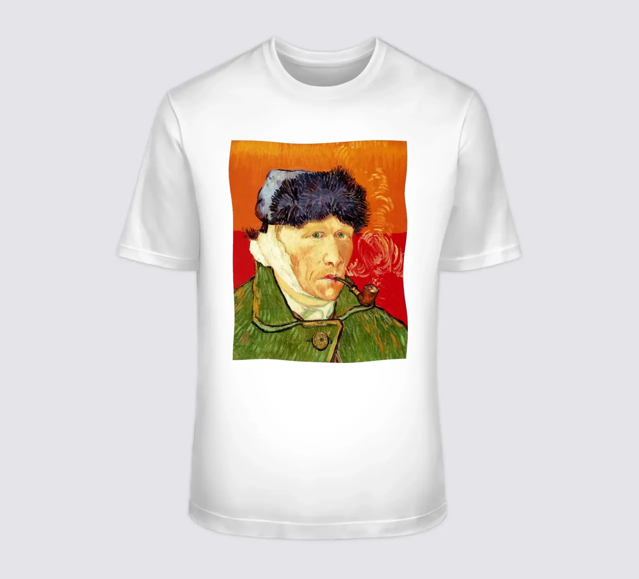 Autoritratto con orecchio fasciato e pipa t-shirt da ValerieArt