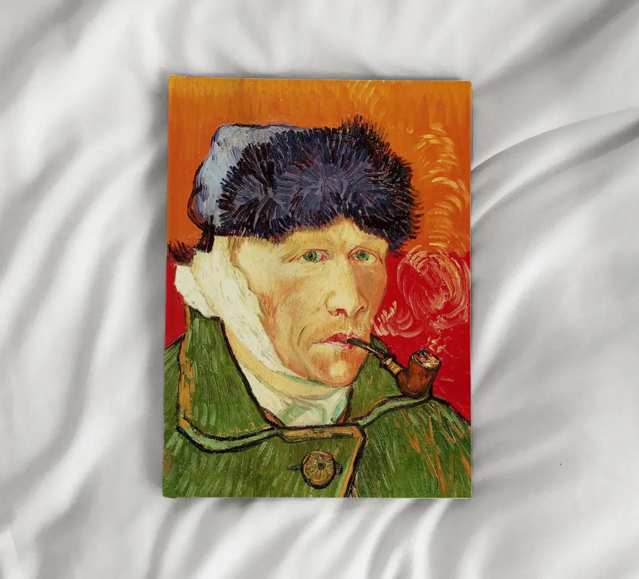 Self Portrait with Bandaged Ear and Pipe notebook by ValerieArt