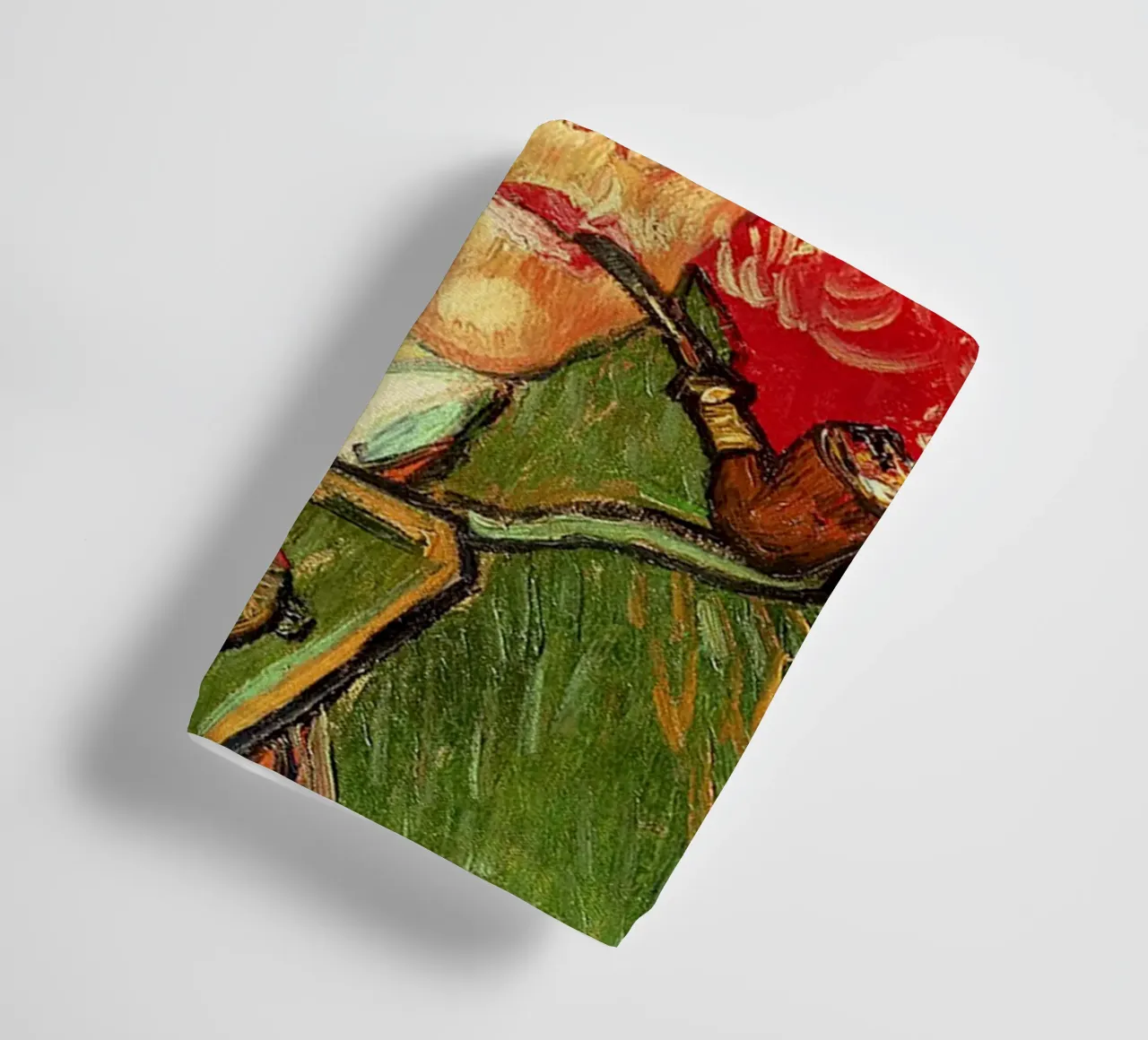Autoritratto con orecchio fasciato e pipa asciugamano da bagno da ValerieArt