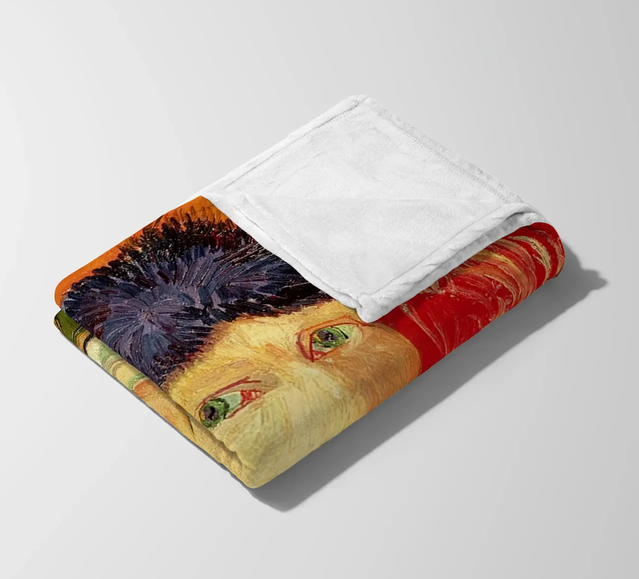 Autoritratto con orecchio fasciato e pipa coperta in pile da ValerieArt