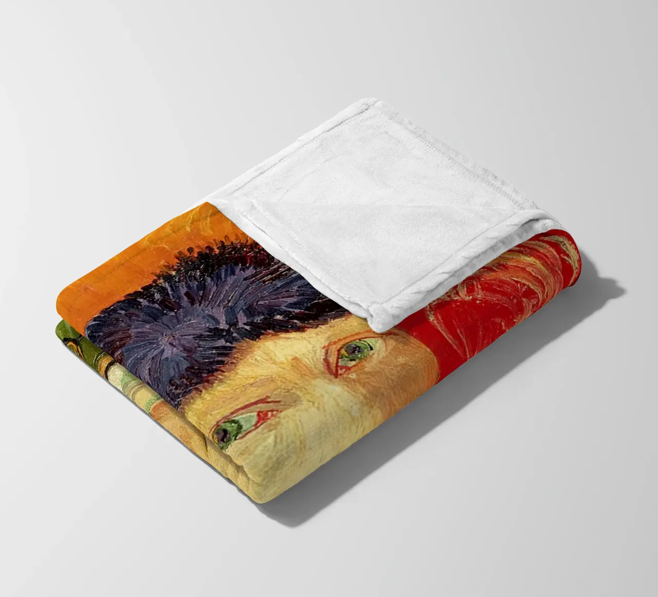 Autoritratto con orecchio fasciato e pipa coperta in pile da ValerieArt