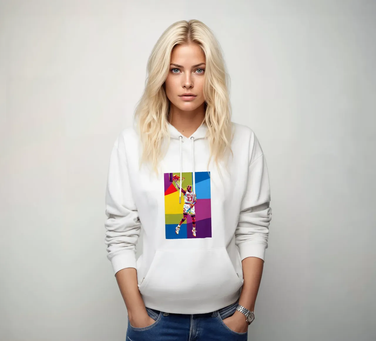 Michael Jordan WPAP art style felpa con cappuccio da Hantamrata