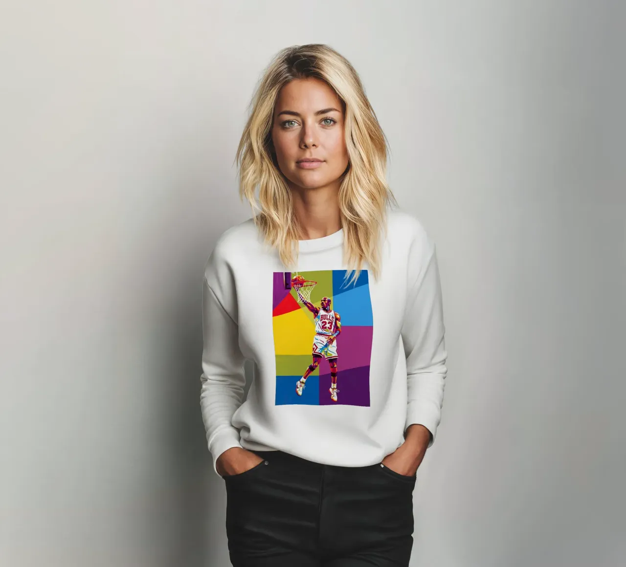 Michael Jordan WPAP art style felpa da Hantamrata