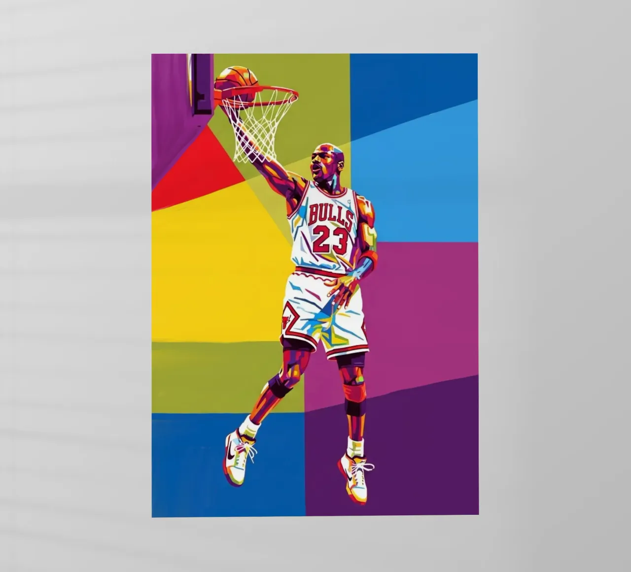 Michael Jordan WPAP art style pellicola backlit da Hantamrata