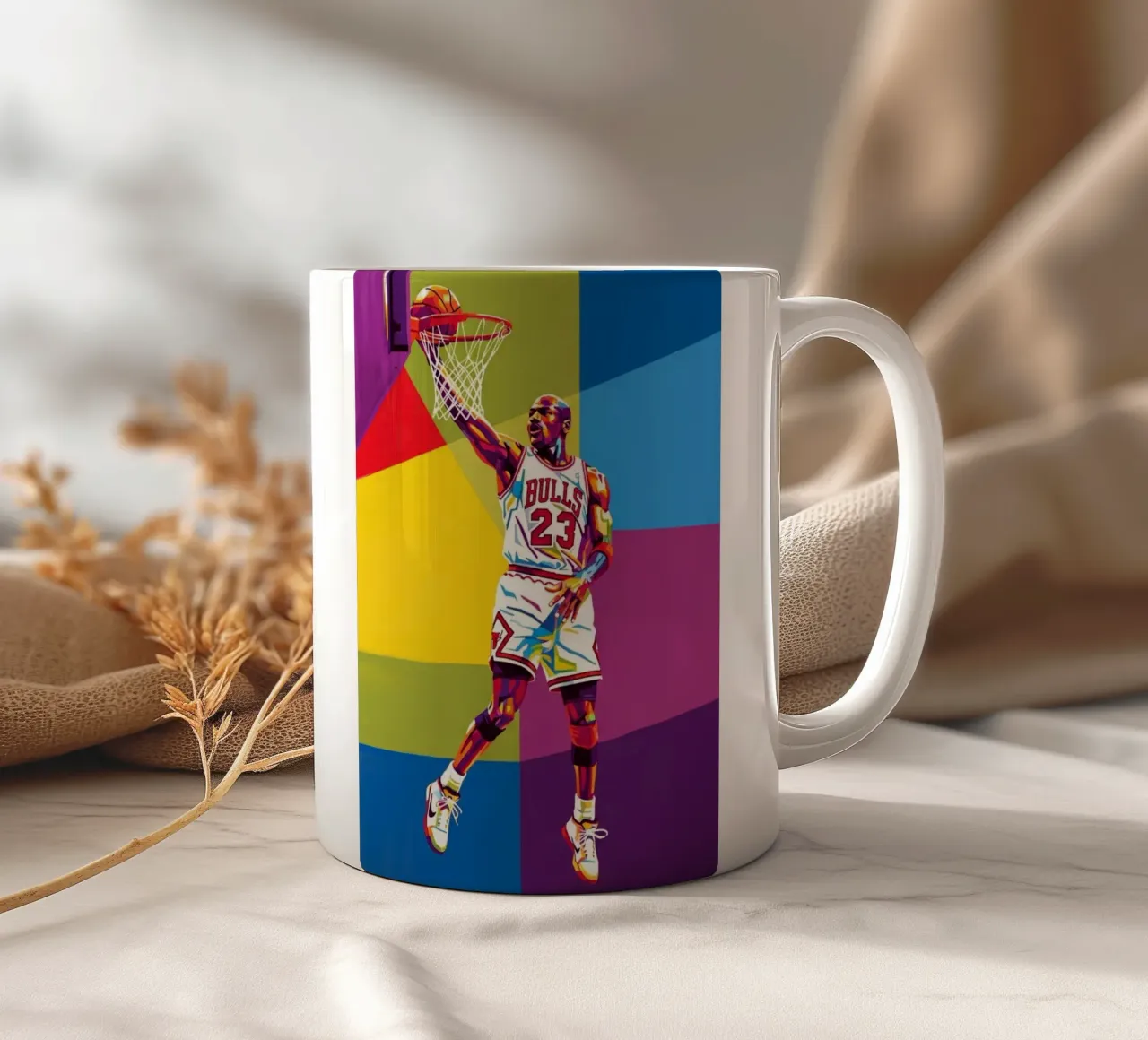 Michael Jordan WPAP art style tazza in ceramica da Hantamrata