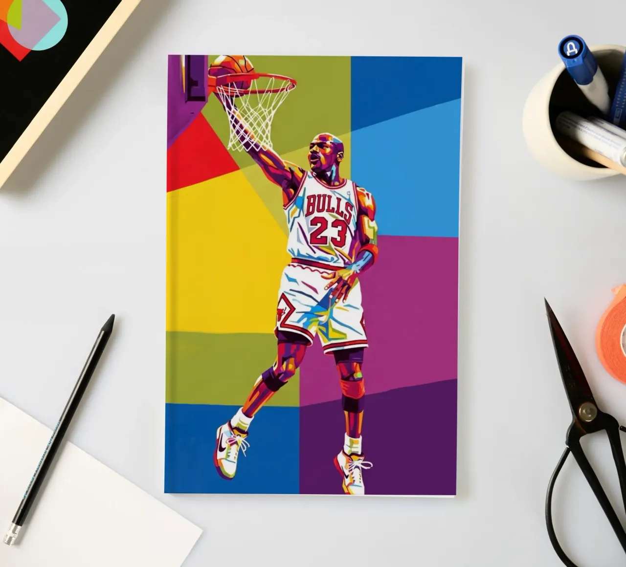 Michael Jordan WPAP art style diario da Hantamrata