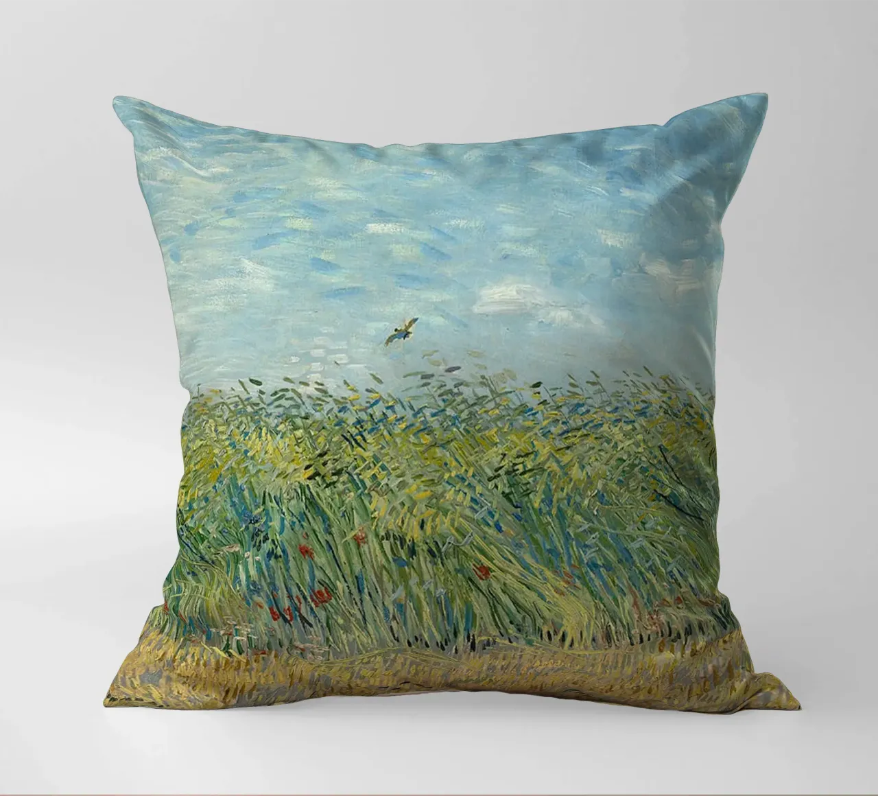 Campo di grano con pernice cuscino da ValerieArt